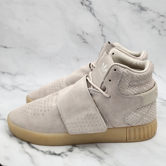 Adidas - Tubular Invader Strap Sneakers - Beige - US 7½ - Picture 6 of 16